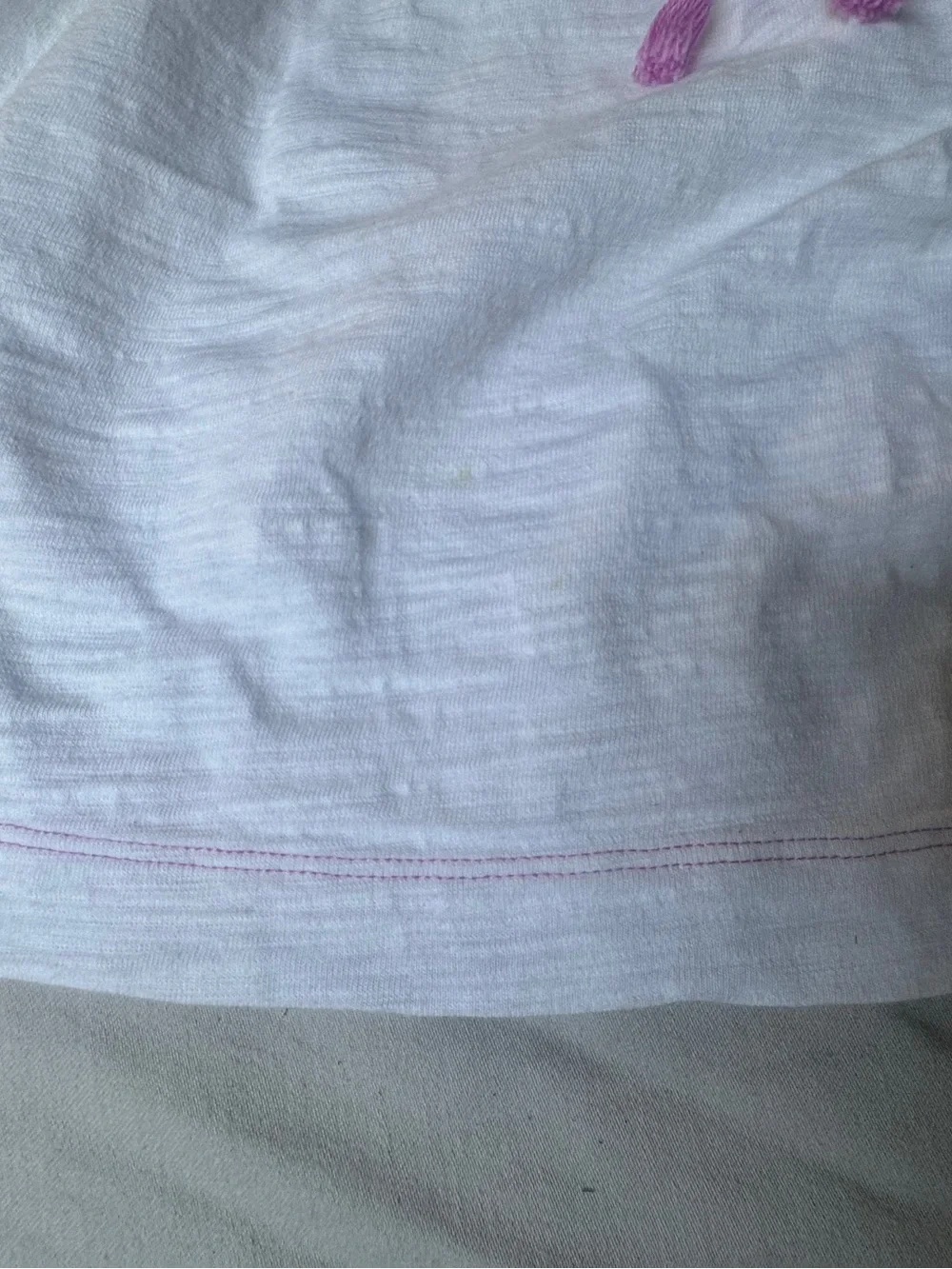 Girls' Kids White Drawstring Waist Summer Dress size Xxl